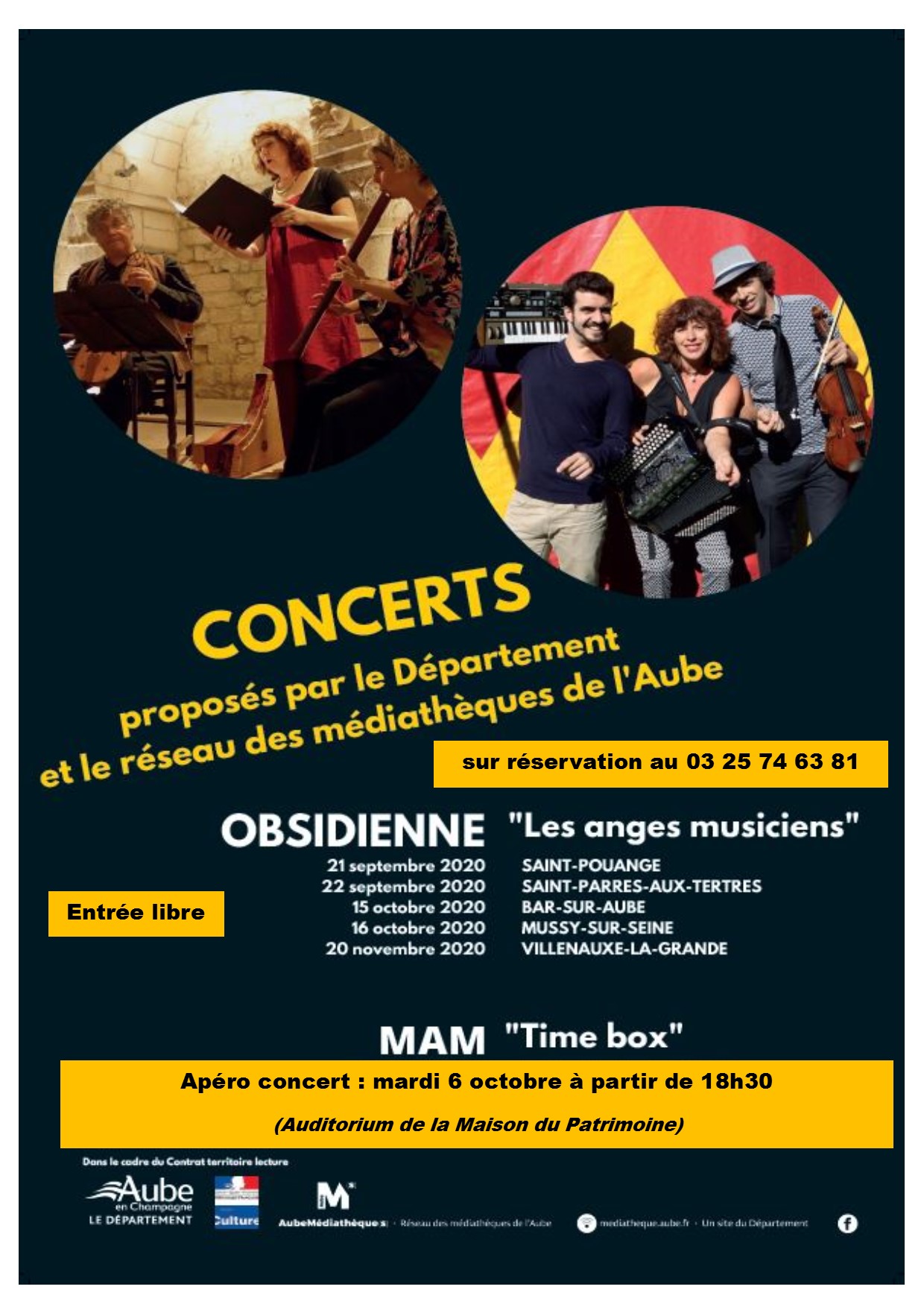 affiche apéro concert